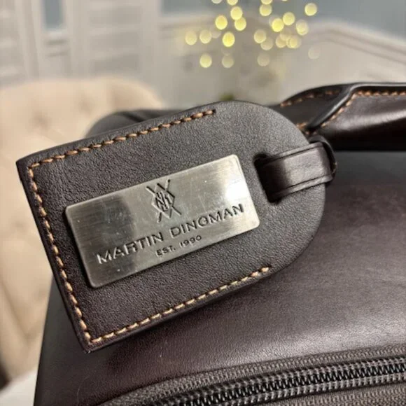 Martin Dingman - Leather Trolley Bag (Carry-On Suitcase) - Picture 2 of 11